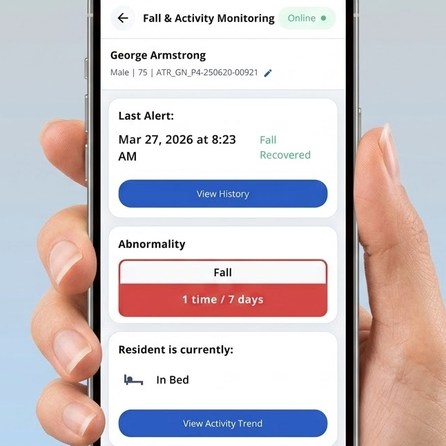 Mobility and sensor monitoring