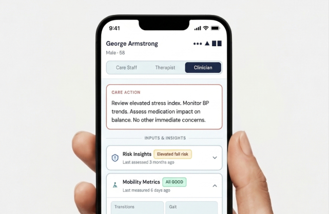Physician reviewing longitudinal Care Plan with patient at annual visit